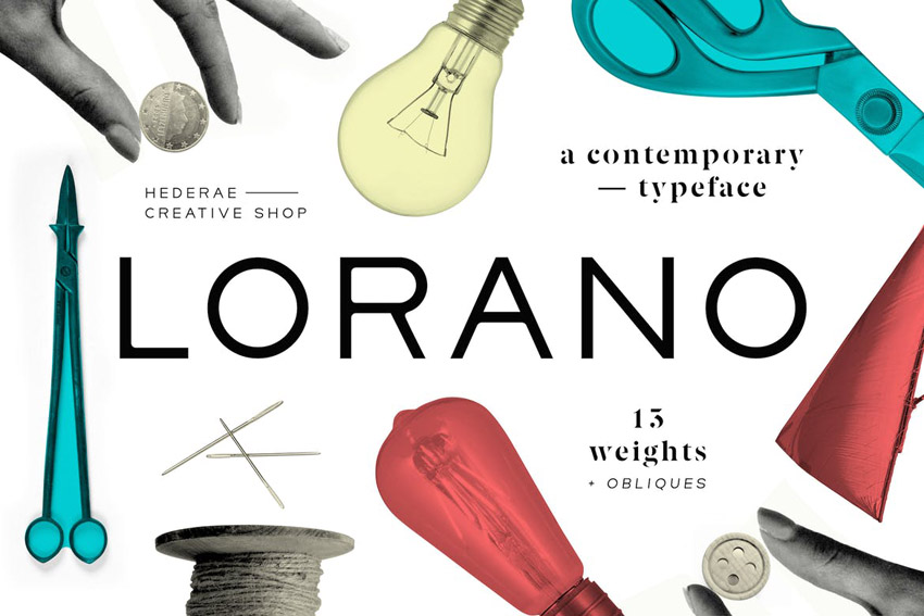 Lorano Geometric Sans Serif Fonts