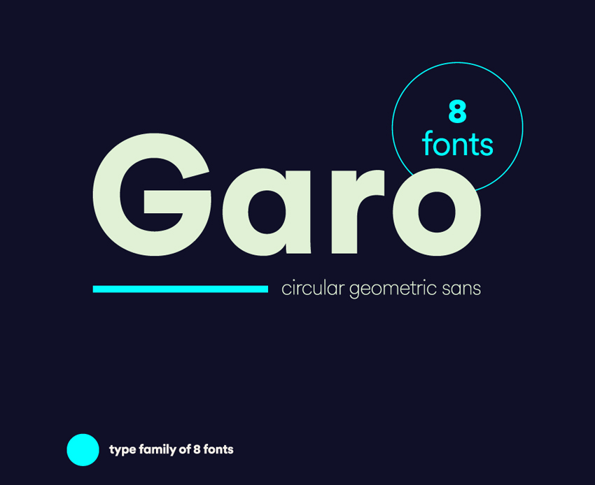 Garo Geometric San Serif Font