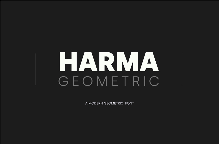 Harma Geometric Sans Font