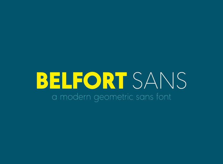 Belfort Geometric Font