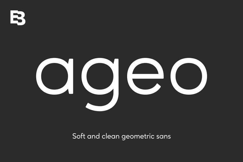 Ageo Geometric Sans Serif Fonts 