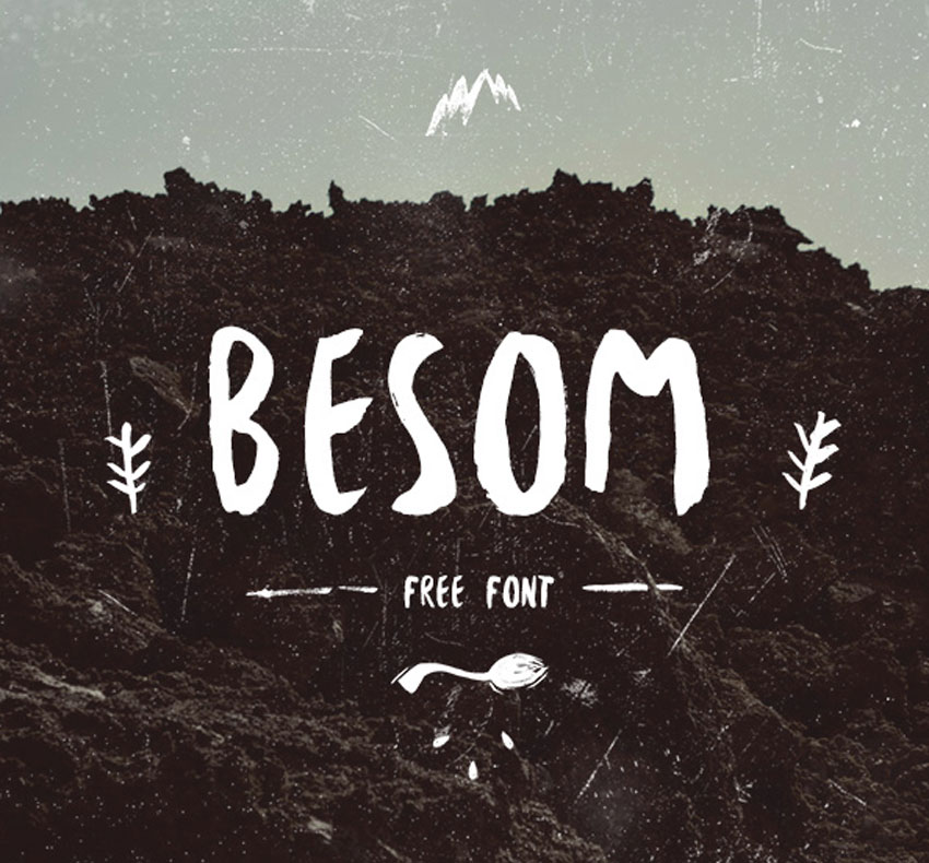 Besom - Free Brush Font 