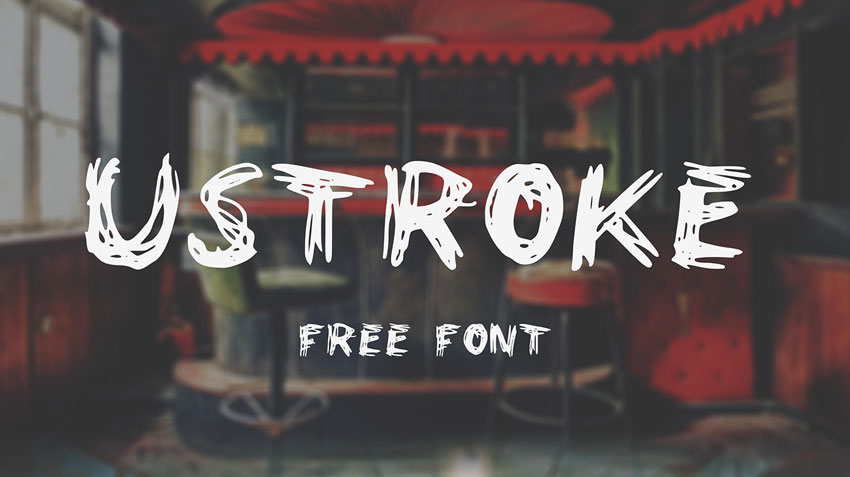 UStroke Typeface Free Lettering Fonts