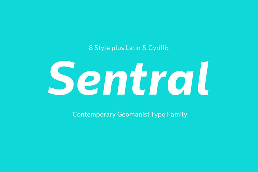 Sentral Inspired Humanist Serif Typefaces