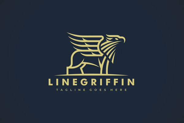 Griffin Lineart Logo template