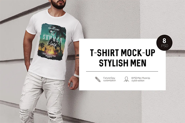 Stylish Men T-Shirt Mock-Up