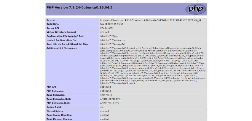 Phpinfo