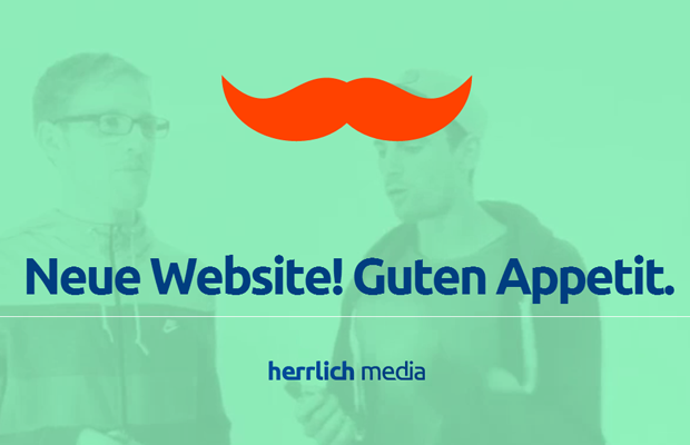 green german website layout mustache design