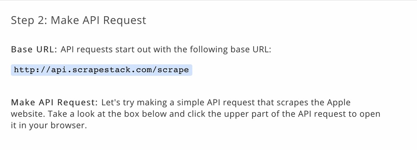 Make API request 