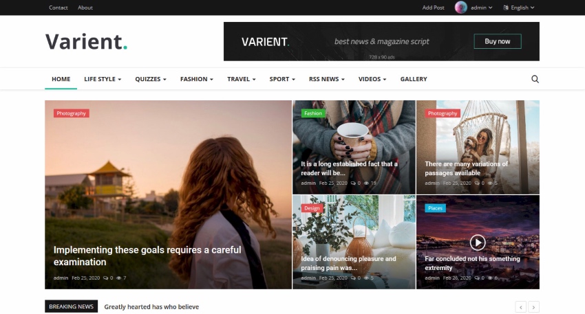 Varient News Magazine Script