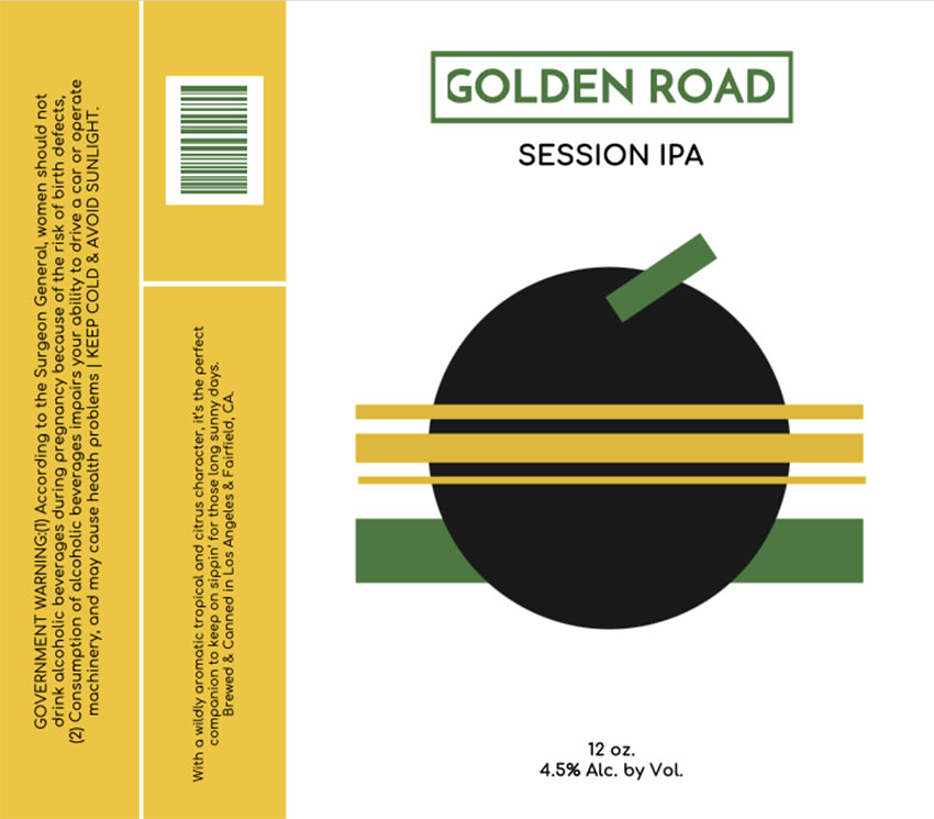 Session IPA Beer Label Template