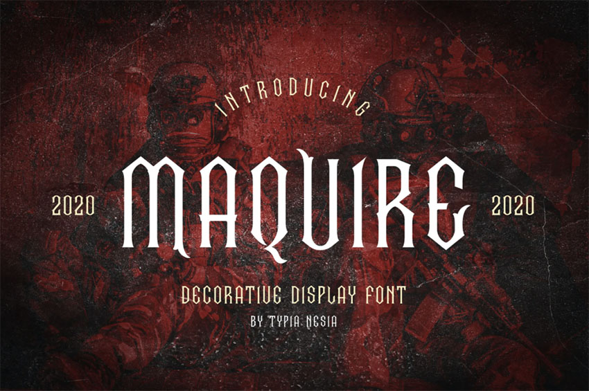 Maquire Fantasy Book Cover Fonts