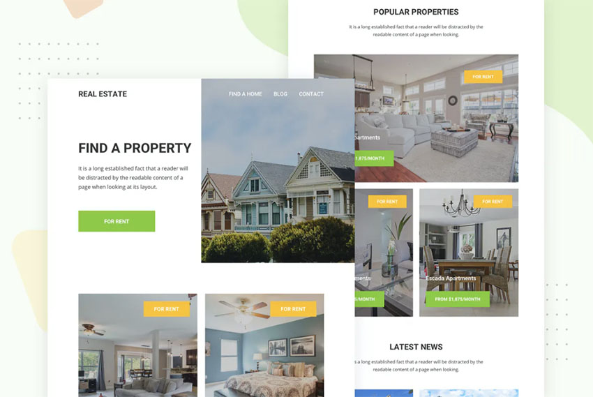 Newsletter Real Estate Templates