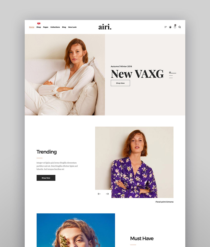 Airi - Clean Minimal WooCommerce Theme