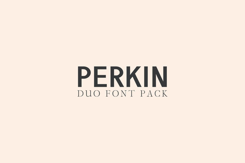 Perkin | Duo Font Pack