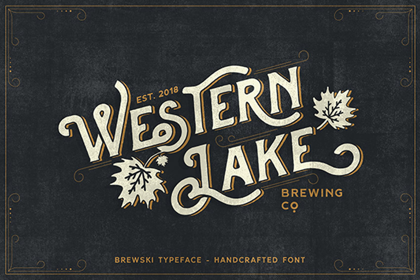 Brewski Brewery Vintage Typeface