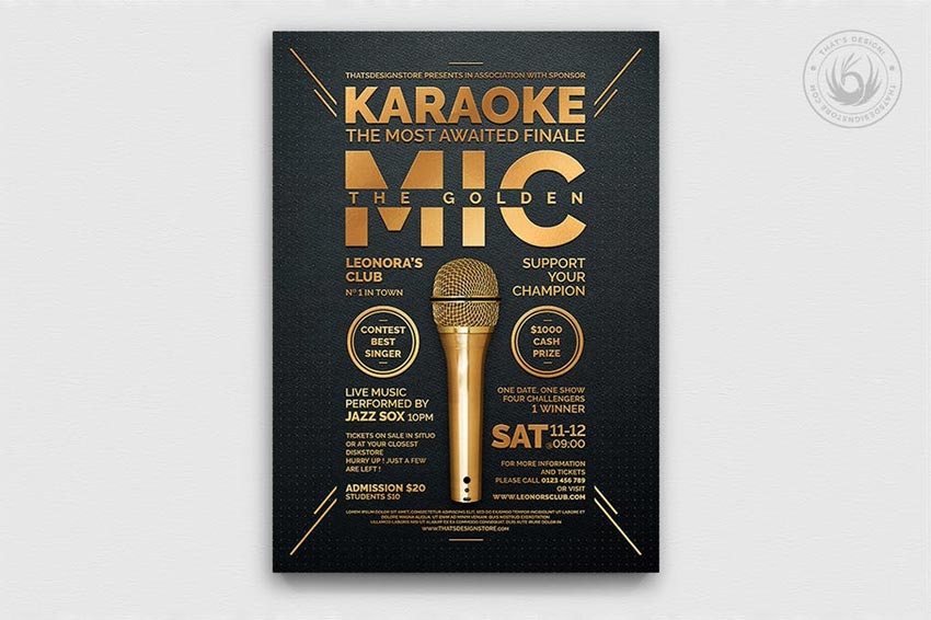 Karaoke Flyer Template 