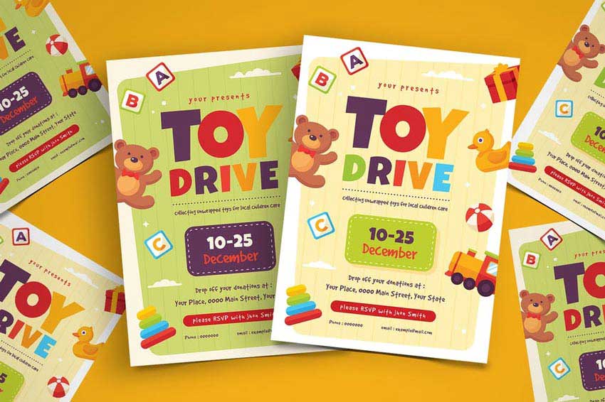 Toy Drive Flyer Template