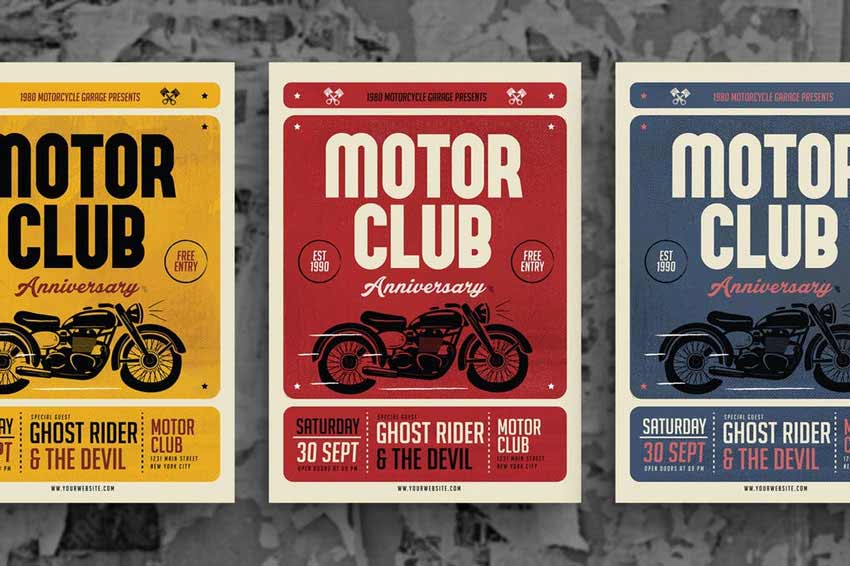 Motorclub Event Flyer