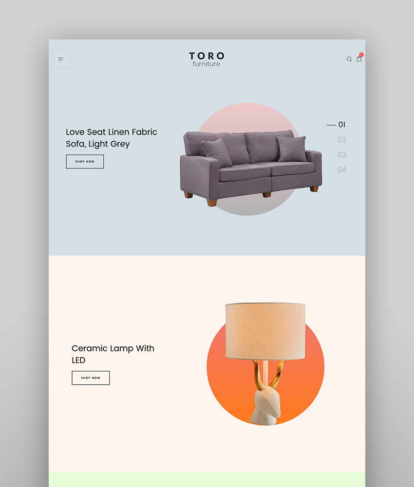 Toro - Clean Minimal WooCommerce Theme With Modern Website Layout