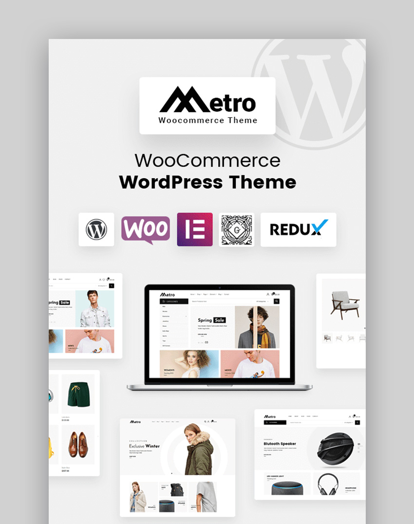 Metro Clean and Modern Inspiration WordPress Theme Template