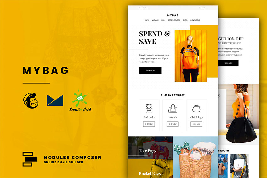 MyBag - E-commerce Responsive Email Template