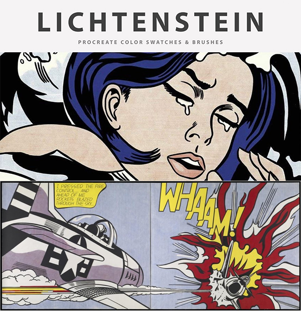 Lichtenstein's Art Procreate Brushes