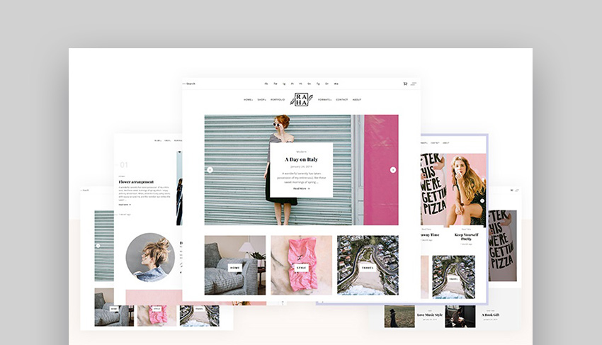 Raha Clean And Modern WordPress Theme