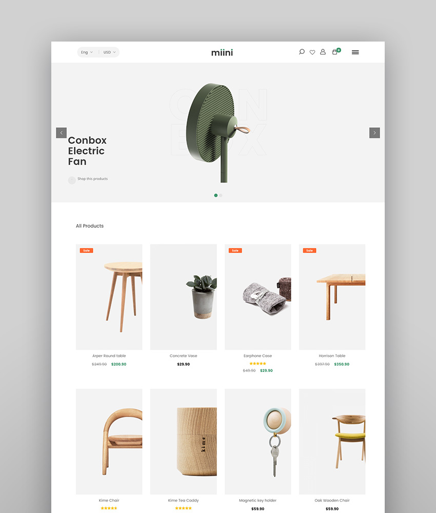 Miini - A Minimal WooCommerce Theme