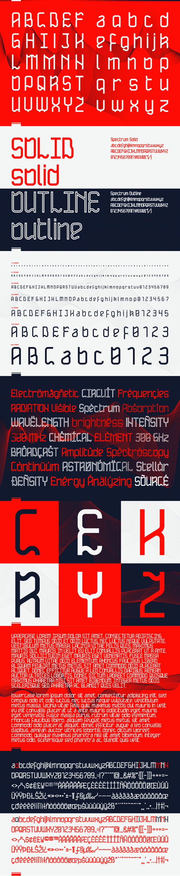 Spectrum Font Letters
