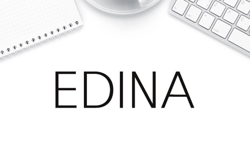 Edina Sans Serif Minimal Typeface