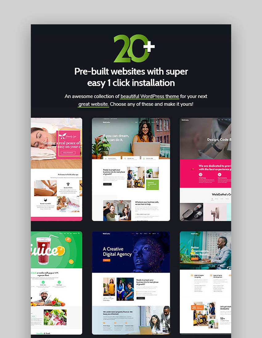 WebGatha Inspiration Responsive WordPress Theme