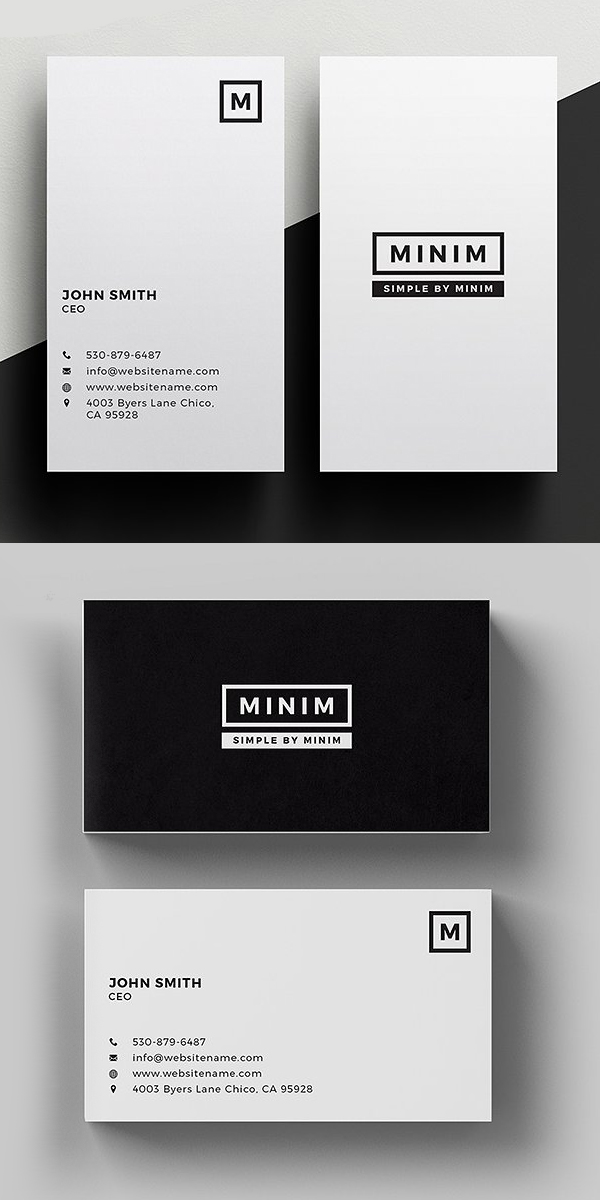 Minim - Simple Clean Business Card