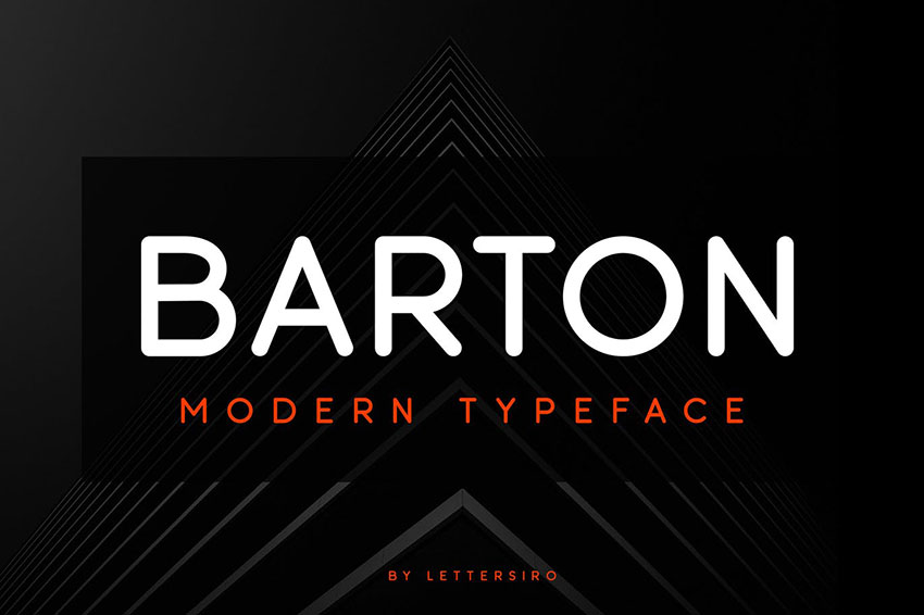 Barton, fonts like Arial