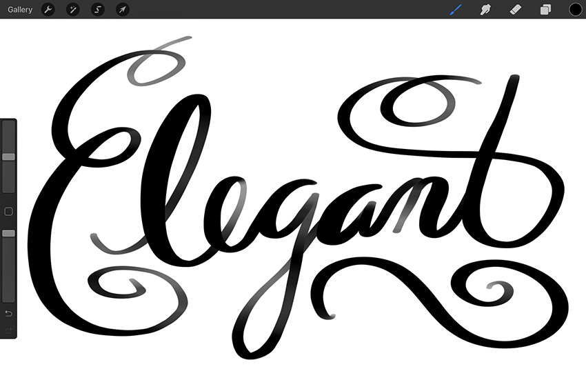 procreate calligraphy