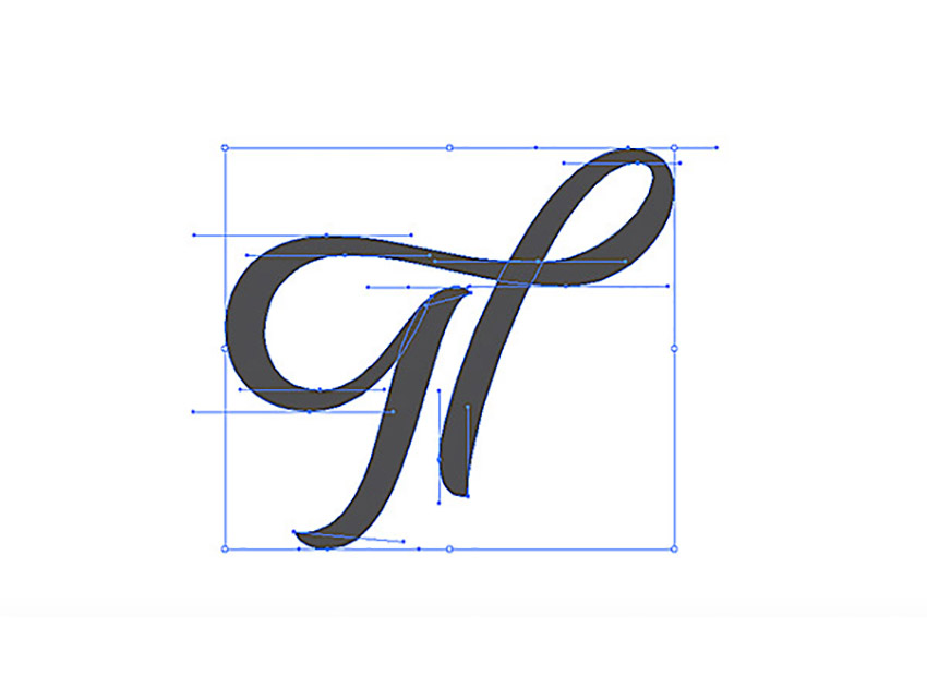 How to Hand Draw Letters Tutorial Handling Bezier The Th Vector