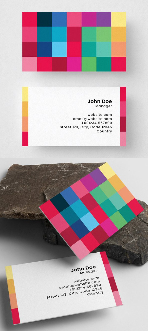 Rectangles Business Card Template