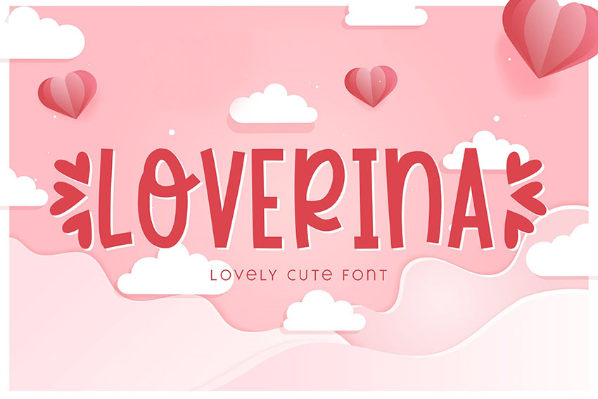 Loverina - Lovely Cute Font