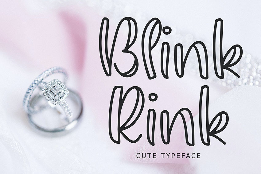 Blink Rink Cute Typeface