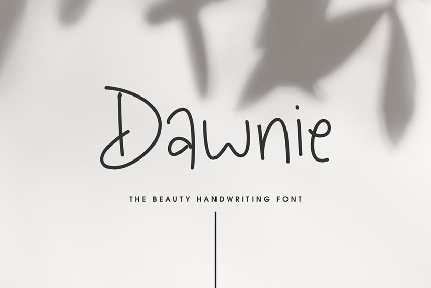 Dawnie - The Beauty Handwriting Font
