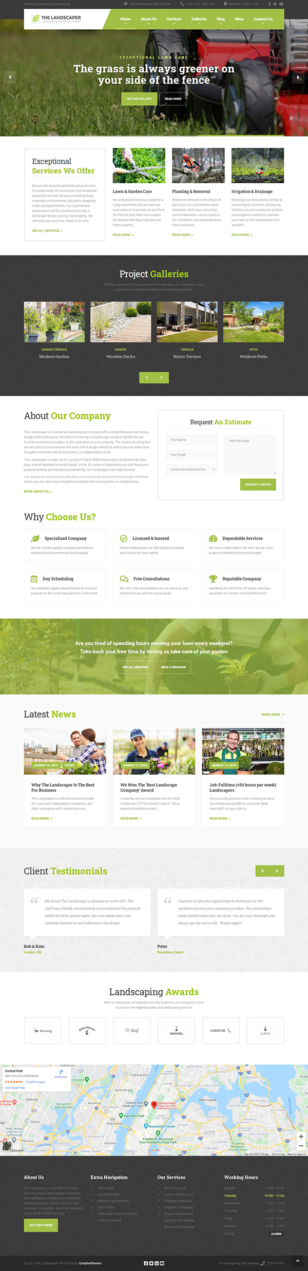 The Landscaper - Lawn & Landscaping WP Theme