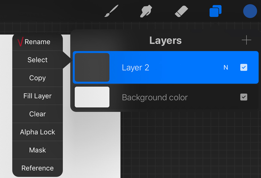 rename new layer