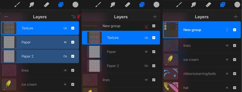 create a layers group