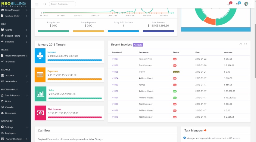 Neo Billing - Accounting, Invoicing And CRM Software