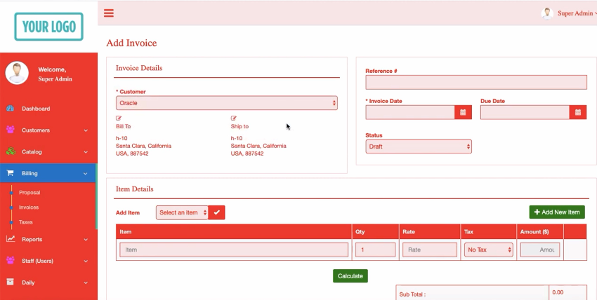 PHP Invoice Script