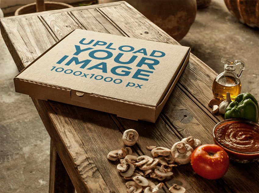 Pizza Box Mockup