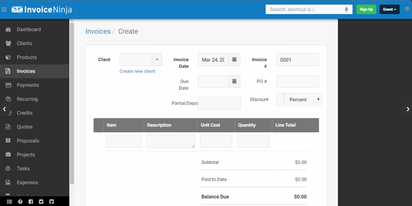 Invoice Ninja Free and Open Source Invoicing, Expenses & Time-Tracking