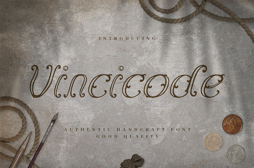 Vincicode - Elegant Vintage Script Font