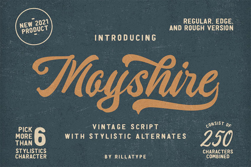 Moyshire - Vintage Script Lettering