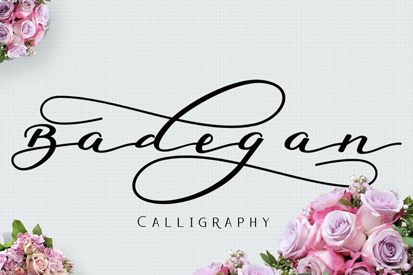 Badegan Retro Calligraphy Font